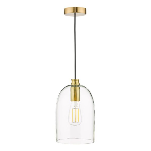 Archie Pendant Satin Bronze Glass - Image 2