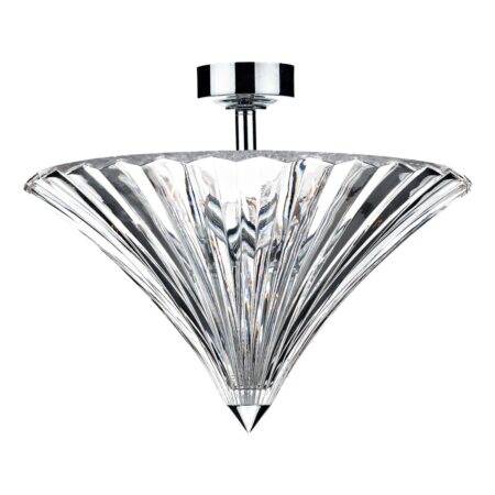 Ardeche 3 Light Flush Polished Chrome
