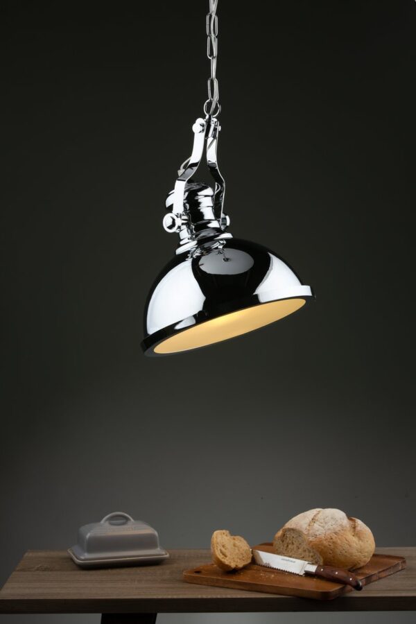 Arona 1 Light Pendant Polished Chrome - Image 7