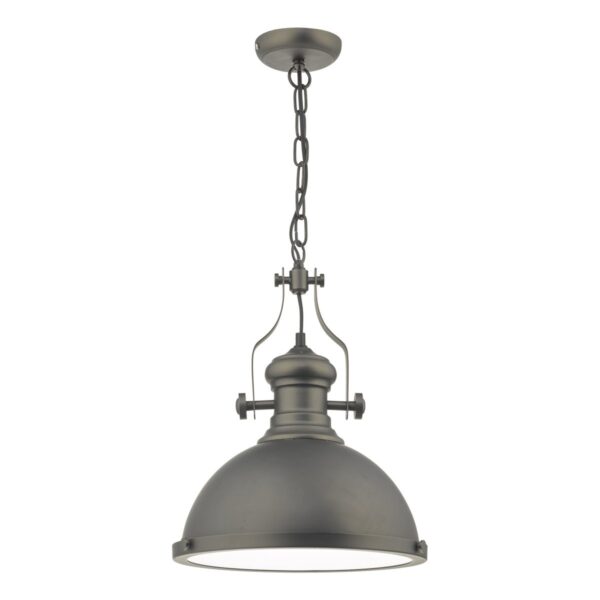 Arona Pendant Antique Pewter & Glass