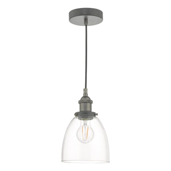 Arvin Pendant Antique Chrome & Glass - Image 2