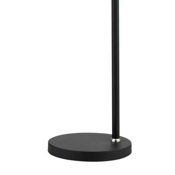 Ashworth Table Lamp Matt Black & Polished Chrome - Image 3