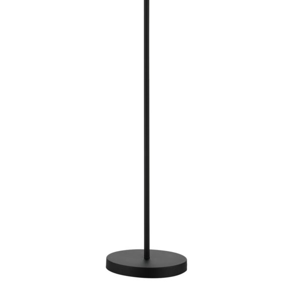 Ashworth 3 Light Floor Lamp Matt Black & Polished Chrome - Image 3