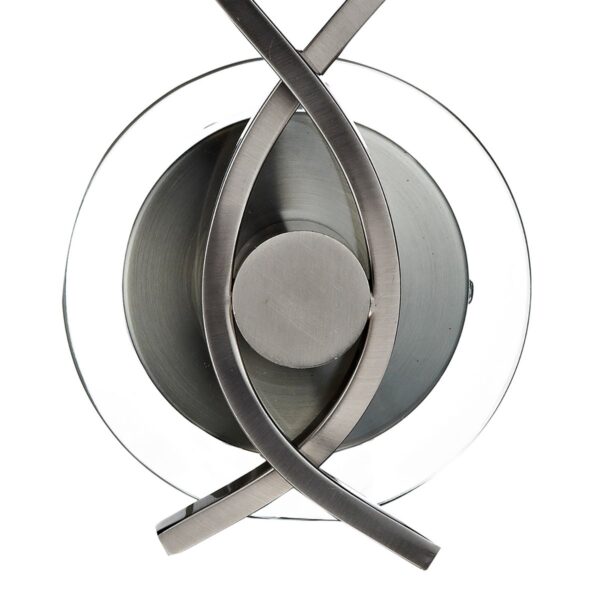 Austin 2 Light Wall Light Satin Chrome Frosted Glass - Image 2