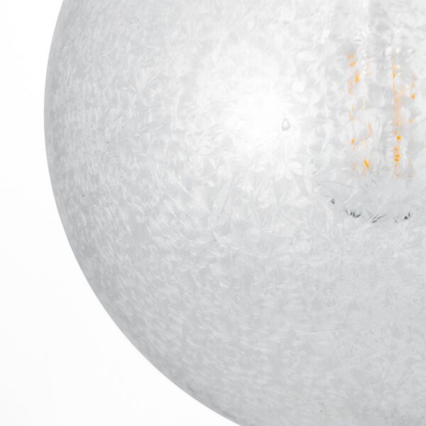 Avari 1 Light Pendant Satin Brass And Clear Frosted Glass - Image 4