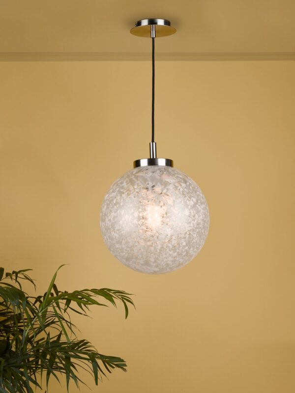 Avari Pendant Satin Nickel Frosted Glass - Image 6