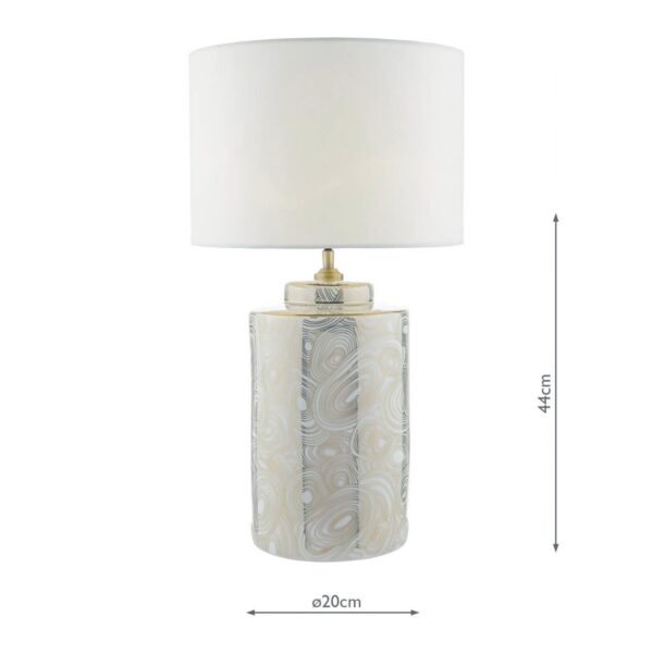 Ayesha Table Lamp White & Gold Base Only - Image 6