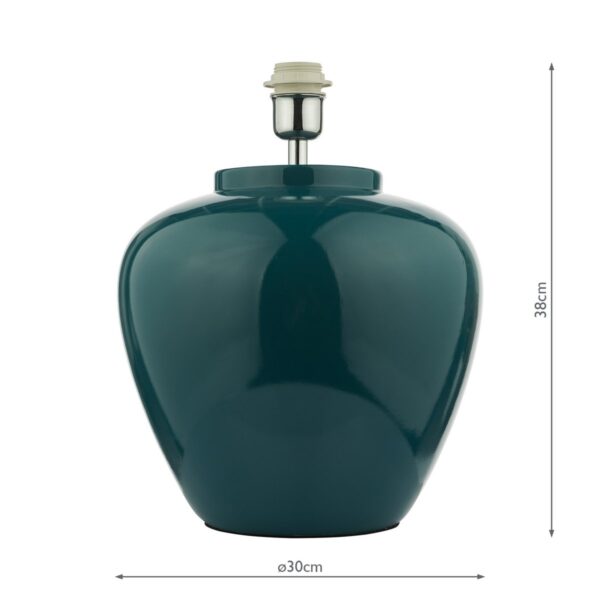 Ayla Table Lamp Blue Ceramic Base Only - Image 6