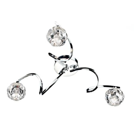 Babylon 3 Light Semi Flush Polished Chrome