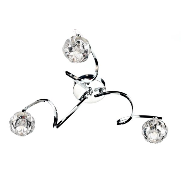 Babylon 3 Light Semi Flush Polished Chrome
