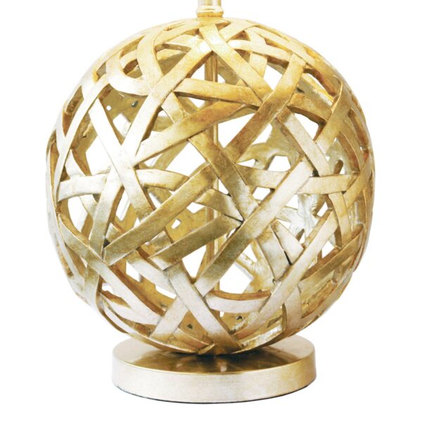 Balthazar Table Lamp Antique Gold With Shade - Image 2