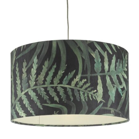 Bamboo Green Leaf Print Velvet Easy Fit Shade Large