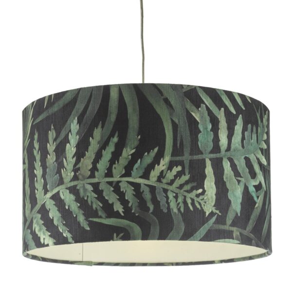 Bamboo Green Leaf Print Velvet Easy Fit Shade Large