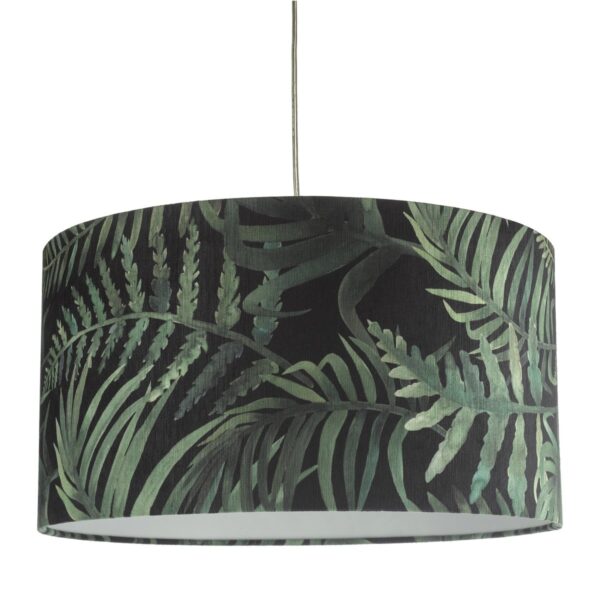 Bamboo Green Leaf Print Velvet Easy Fit Shade Large - Image 2