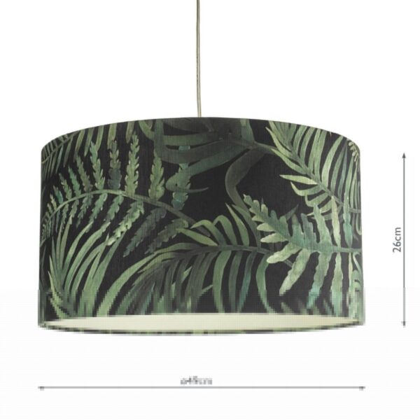Bamboo Green Leaf Print Velvet Easy Fit Shade Large - Image 4