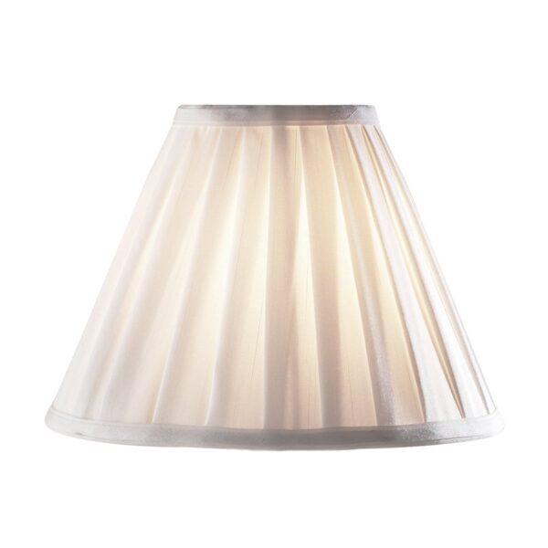 Beau Cream Faux Silk Tapered Drum Shade 21cm