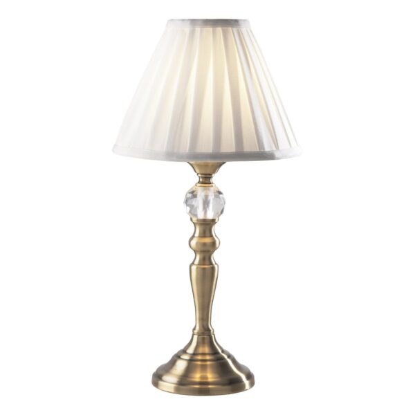 Beau Touch Table Lamp Antique Brass With Shade (Multipack)
