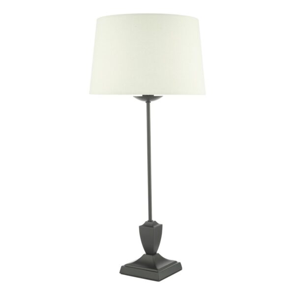 Bessa Table Lamp Satin Black With Shade - Image 2