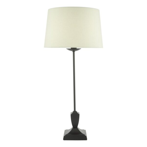 Bessa Table Lamp Satin Black With Shade - Image 4