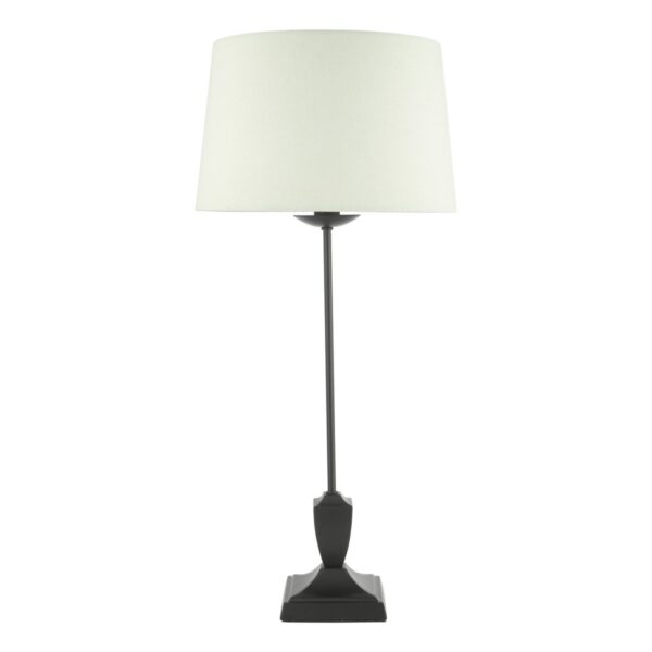Bessa Table Lamp Satin Black With Shade - Image 5