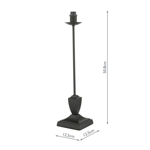 Bessa Table Lamp Satin Black Base Only - Image 11