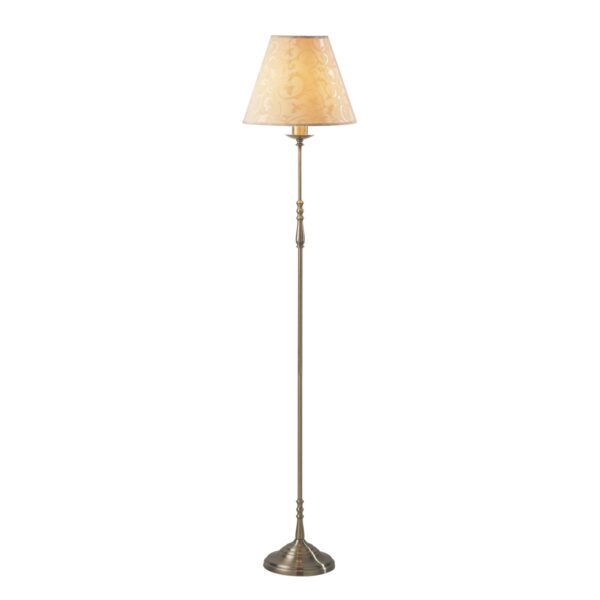 Blenheim Floor Lamp Antique Brass With Shade (Multipack)