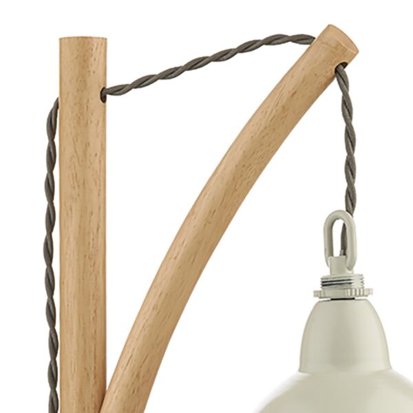 Blyton Table Lamp Wood Cream - Image 3