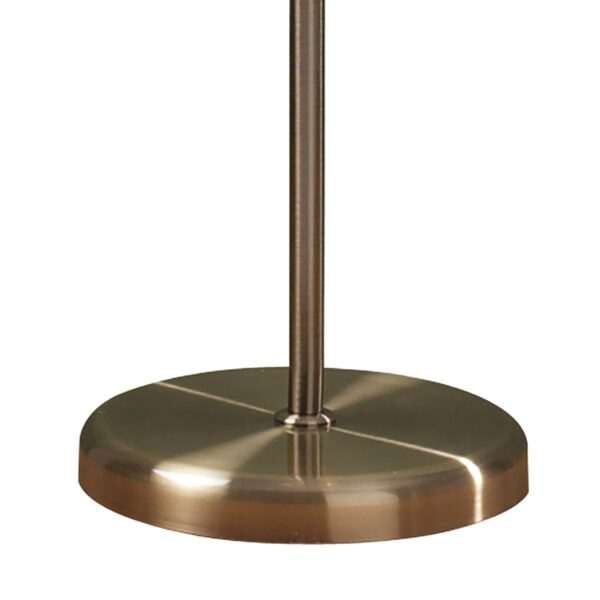 Boston 3 Light Floor Lamp Antique Brass Opaque Glass - Image 3