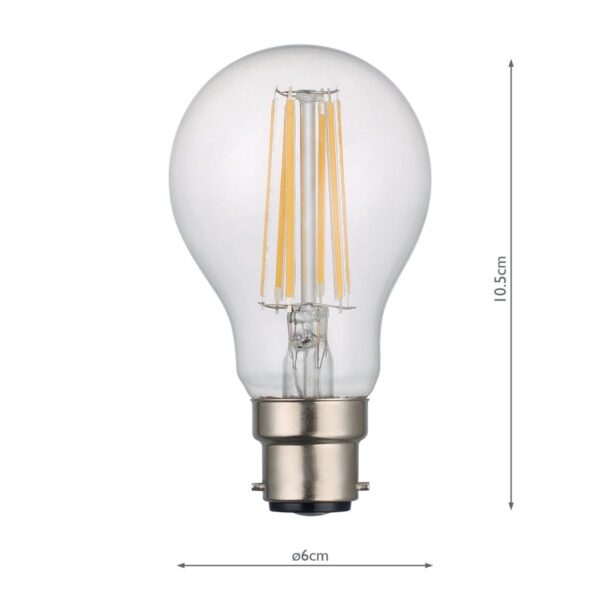 (Pack of 5) Dimmable LED Light Bulb (Lamp) B22 8W 950LM - Image 5