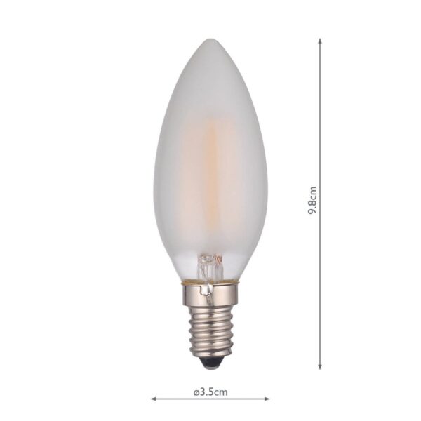 (Pack of 5) LED Candle Light Bulb (Lamp) SES/E14 4W 450LM - Image 4