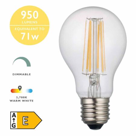 (Pack of 5) LED Light Bulb (Lamp) ES/E27 8W 950LM