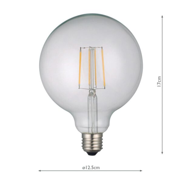 (Pack of 5) LED Large Globe Light Bulb (Lamp) ES/E27 6W 700LM - Image 5