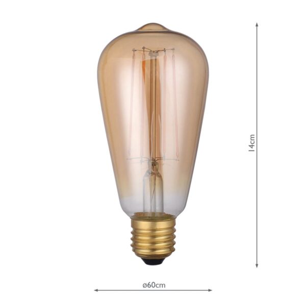 (Pack of 5) LED Rustika Light Bulb (Lamp) 4W 300LM - Image 5
