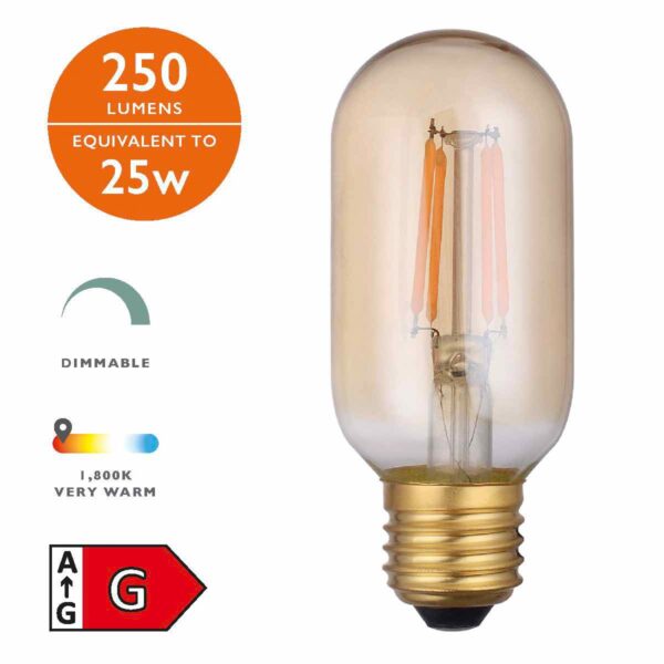 (Pack of 5) LED Light Bulb (Lamp) ES/E27 4W 250LM