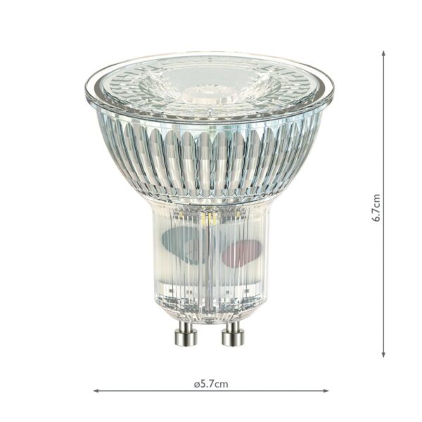 (Pack of 5) LED GU10 Light Bulb (Lamp) 5W 345LM 3000K - Image 5