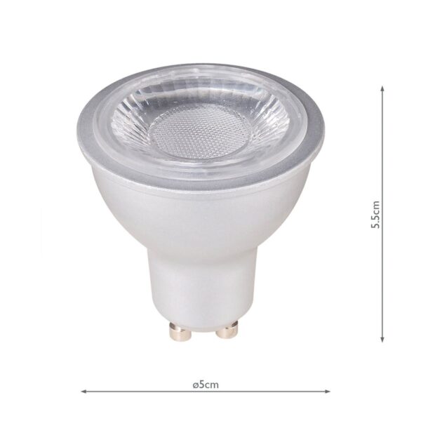(Pack of 5) LED GU10 Light Bulb (Lamp) 6W 480LM 4000K - Image 5