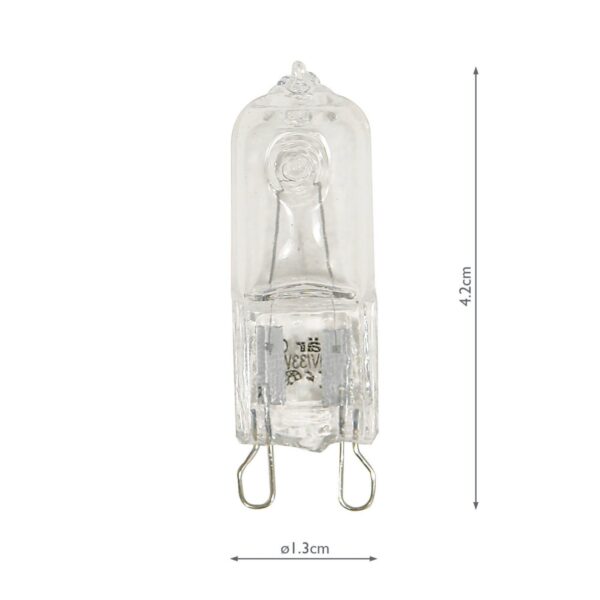 (Pack of 3) Halogen G9 Light Bulb (Lamp) 33W 455LM - Image 5