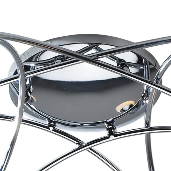 Bureau 6 Light Semi Flush Polished Chrome - Image 2