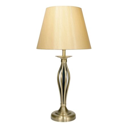 Bybliss Table Lamp Antique Brass With Shade (Multipack)