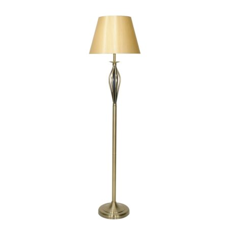 Bybliss Floor Lamp Antique Brass With Shade (Multipack)