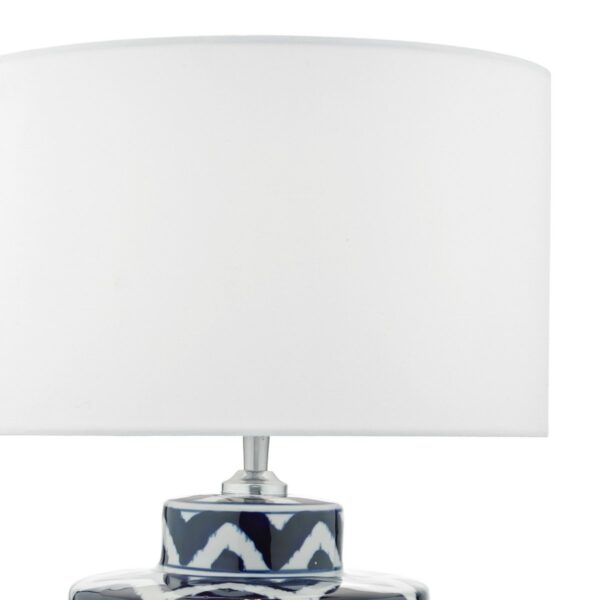 Caelan Table Lamp Blue & White Base Only - Image 3