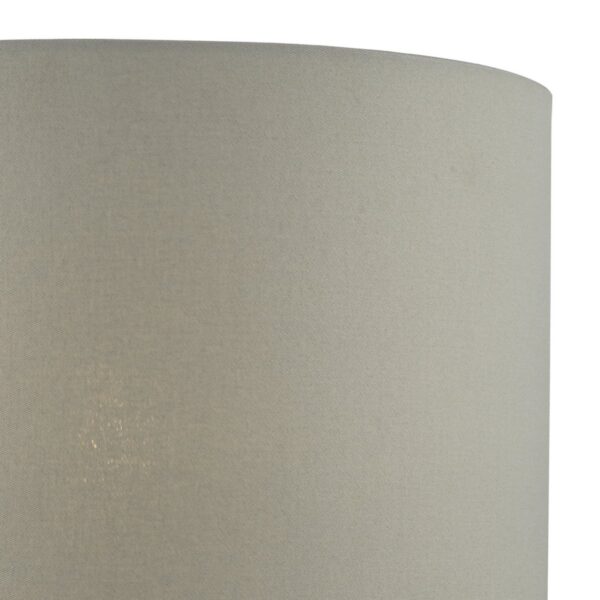Cassandra Grey Cotton Drum Shade 40cm - Image 3