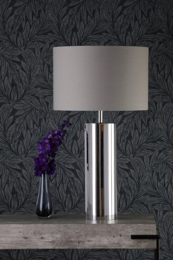Cassandra Table Lamp Polished Chrome With Shade - Image 4