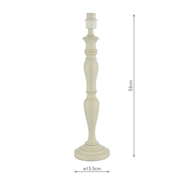 Caycee Table Lamp Cream Base Only - Image 7