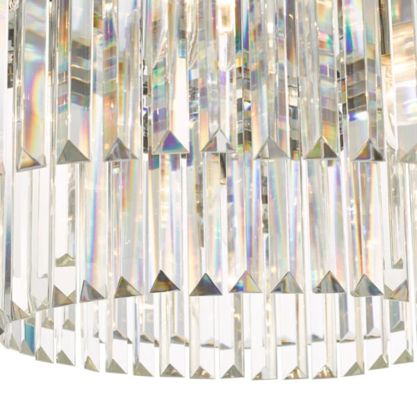 Celeus 6 Light Flush Matt Anthracite & Crystal - Image 4