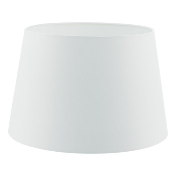Cezanne White Faux Silk Tapered Drum Shade 35cm