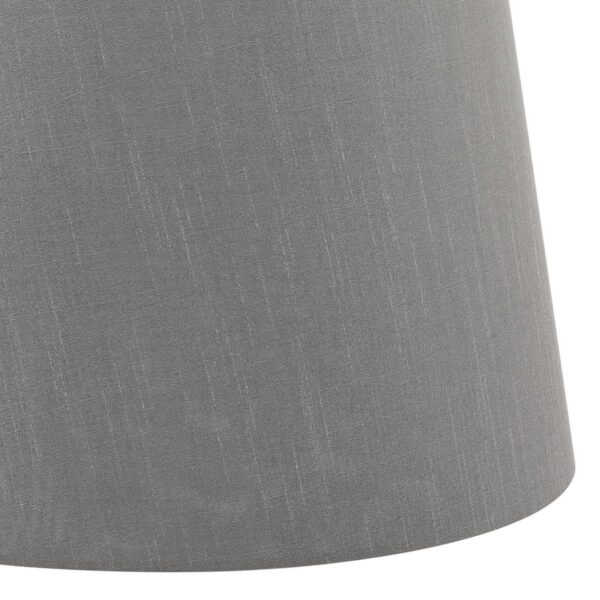 Cezanne Grey Faux Silk Tapered Drum Shade 35cm - Image 3
