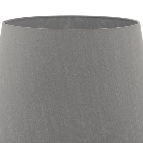 Cezanne Grey Faux Silk Tapered Drum Shade 35cm - Image 4