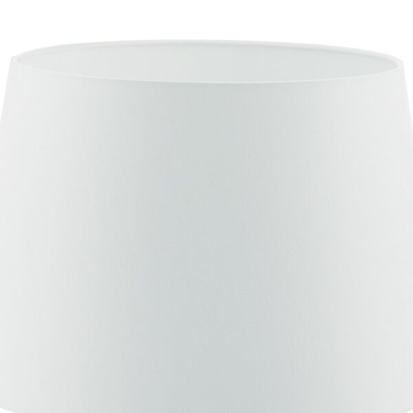 Cezanne White Faux Silk Tapered Drum Shade 45cm - Image 4