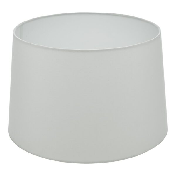 Cezanne White Faux Silk Tapered Drum Shade 45cm - Image 5
